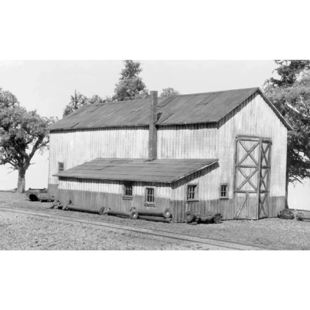 American Model Builders 608 - Single Stall Engine House - N Scale Kit 1 American Model Builders 608 - Single Stall Engine House - N Scale Kit