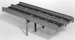 Micro Engineering 75-523 - Thru Girder Bridge, 10-0ft Two Span, Double Track - HO Scale