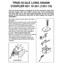Micro-Trains 00110301 - True-Scale Long Shank (10 Pair) - N Scale