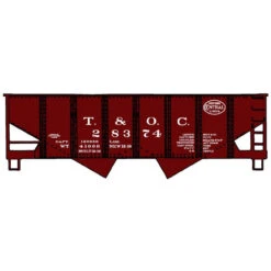 Accurail 2438 - USRA 2-Bay Open Hopper Toledo & Ohio Central (T&OC) 28374 - HO Scale Kit