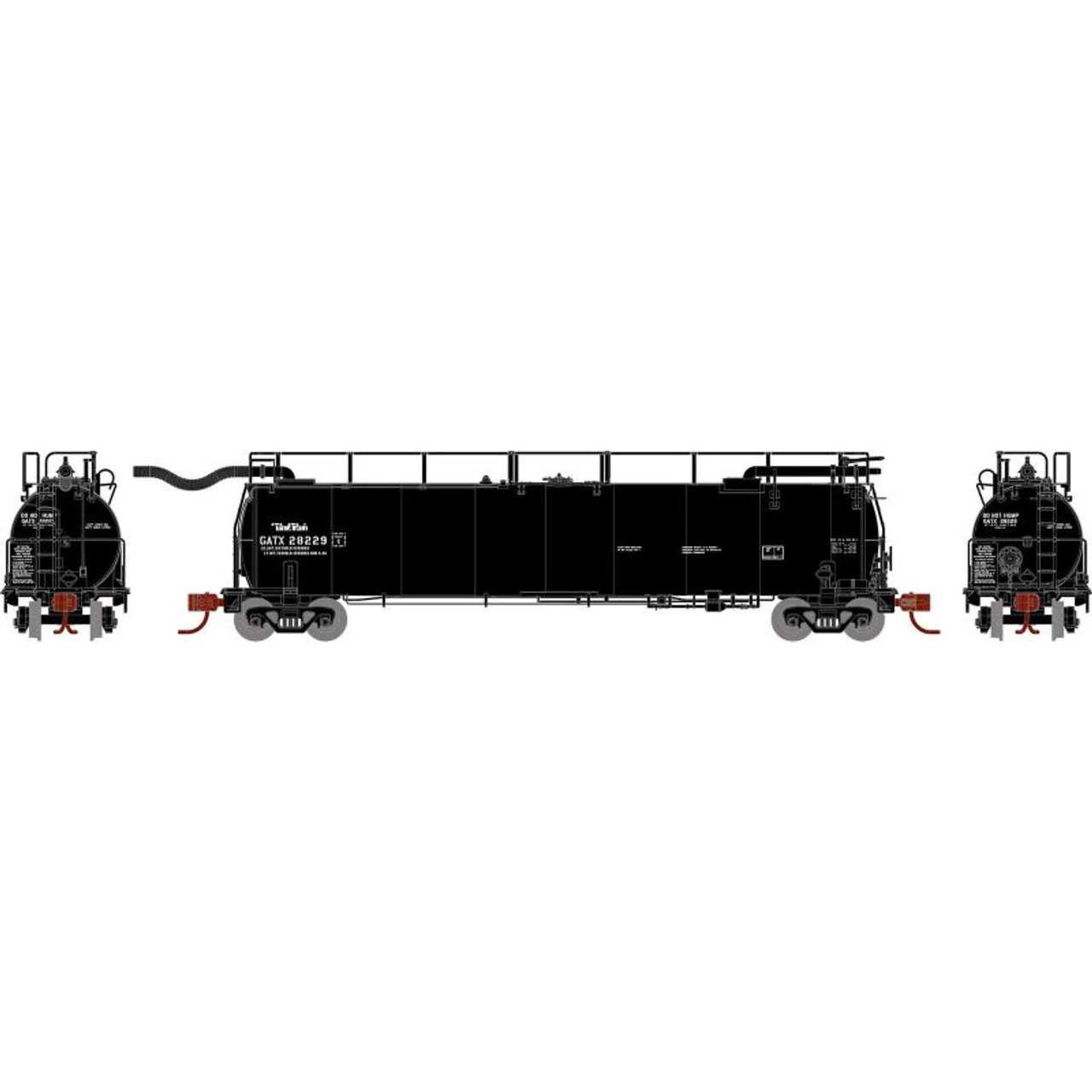 Athearn 15066 - TankTrain Intermediate GATX 28231 - N Scale 1 Athearn 15066 - TankTrain Intermediate GATX 28231 - N Scale