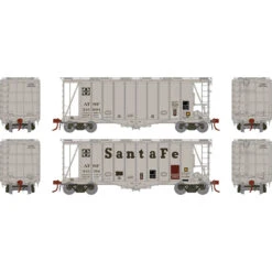 Athearn Genesis 87469 - GATC 2600 Airslide Hopper Atchison, Topeka And Santa Fe (ATSF) 310094, 310156 - HO Scale