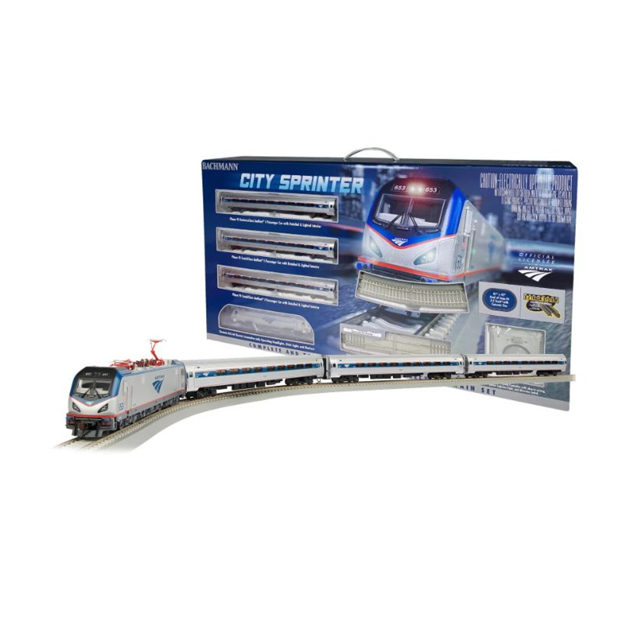 Bachmann 00772 - AMTRAK® CITY SPRINTER (DCC/SOUND READY) Amtrak (AMTK) - HO Scale 1 Bachmann 00772 - AMTRAK® CITY SPRINTER (DCC/SOUND READY) Amtrak (AMTK) - HO Scale