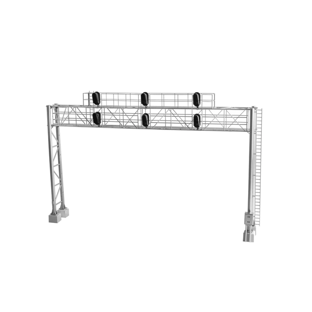 BLMA 4025 - 6 Head 3-Track Modern Signal Bridge - HO Scale 1 BLMA 4025 - 6 Head 3-Track Modern Signal Bridge - HO Scale