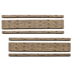 Blair Line 015 - Weathered 2-Lane Wood Grade Crossing -- Kit Pkg(2) - N Scale Kit