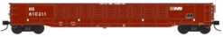 Trainworx 25213-07 - 52’6″ Corrugated Gondola Norfolk Southern (NS) 610211 - N Scale