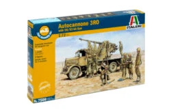 Italeri 7508 - Autocannone RO3 With 90/53 AA Gun (2 FAST ASSEMBLY MODELS) Italy - 1:72 Scale Kit
