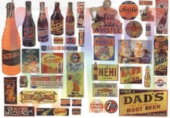 JL Innovative 425 - Unusual Soft Drink Signs Series II 1940s-50s (40 Signs) - HO Scale