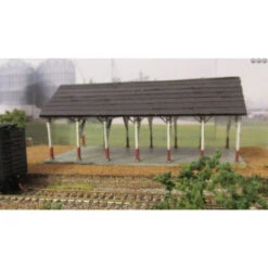 RslaserKits 3082 - 6 Bay Open Storage Shed - N Scale Kit
