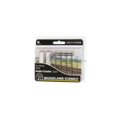 Woodland Scenics 2251 - Wired Poles Double Crossbar - N Scale